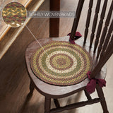Cabin Patch Braided Chair Pad-Lange General Store