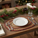 Tea Cabin Braided Jute Placemats-Lange General Store
