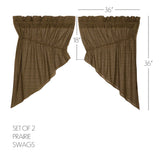 Cabin Patch Prairie Swag Curtains