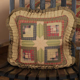 Cabin Patch Quilted Pillow-Lange General Store