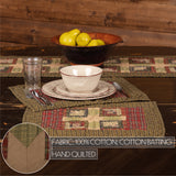 Cabin Patchwork Quilted Placemats Set of 6-Lange General Store