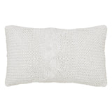Cable Knit Sweater Pillow White-Lange General Store