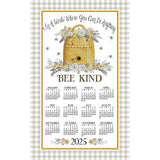 Calendar Towel 2025 - Bee Kind-Lange General Store