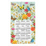 Calendar Towel 2025 - Butterfly Floral Garden