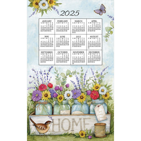 Calendar Towel 2025 - Home Floral-Lange General Store