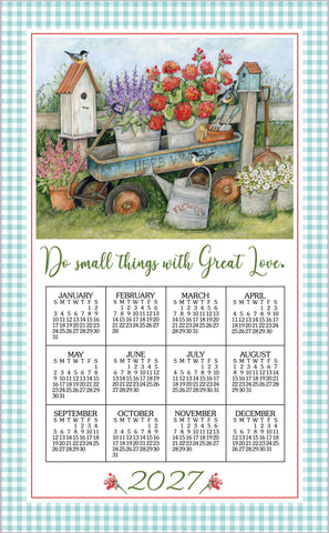 Calendar Towel 2027 - Blue Wagon-Lange General Store