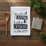 Snarkasms Camping & Drinking Flour Sack Towel-Lange General Store