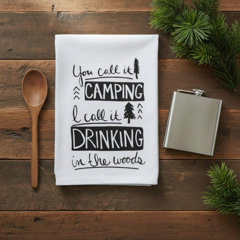 Snarkasms Camping & Drinking Flour Sack Towel-Lange General Store