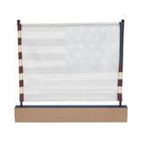 Canvas American Flag on Blue Base Decor-Lange General Store