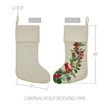 Cardinal Holly Stocking-Lange General Store