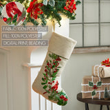 Cardinal Holly Stocking-Lange General Store