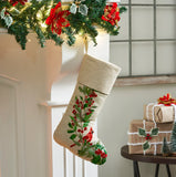 Cardinal Holly Stocking-Lange General Store
