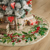 Cardinal Holly Tree Skirt 48-Lange General Store