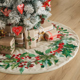 Cardinal Holly Tree Skirt 48-Lange General Store