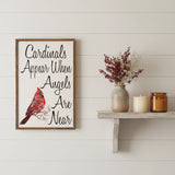 Cardinals Appear When Angels Are Near Sign 18x12-Lange General Store
