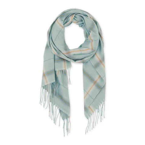 Caroline Plaid Scarf - Sage-Lange General Store