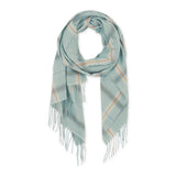 Caroline Plaid Scarf - Sage-Lange General Store