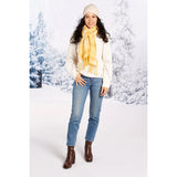 Caroline Plaid Scarf - Yellow-Lange General Store