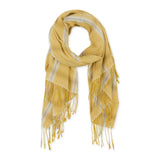 Caroline Plaid Scarf - Yellow-Lange General Store