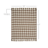 Carrington Cocoa Brown Woven Check Throw-Lange General Store