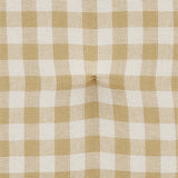Carrington Golden Wheat Gingham Chair Pad-Lange General Store