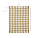 Carrington Golden Wheat Woven Check Throw-Lange General Store