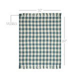 Carrington River Blue Woven Check Throw-Lange General Store