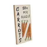 Carrot Wooden Sign-Lange General Store