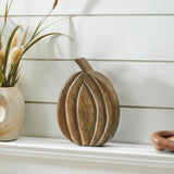 Carved Wooden Pumpkin Walnut Brown-Lange General Store
