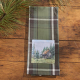 Moonbeam & Olive Plaid Cabin Dishtowel