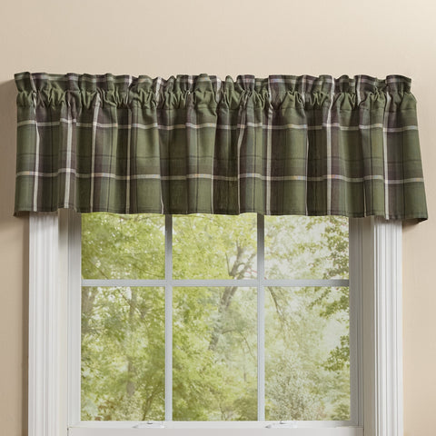 Moonbeam & Olive Plaid Valance