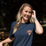 Cherished Girl Highland Cow Women's T-Shirt-Lange General Store