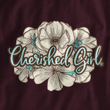 Cherished Girl Turquoise Cross Women's Long Sleeve T-Shirt-Lange General Store