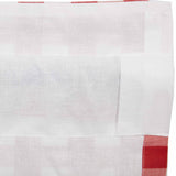 Cherry Ann Buffalo Check Ruffled Swag Curtains