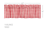 Cherry Ann Buffalo Check Valance