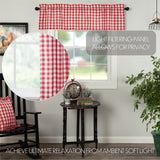 Cherry Ann Buffalo Check Valance