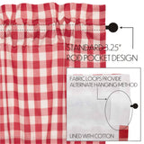 Cherry Ann Buffalo Check Valance