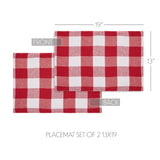 Cherry Ann Check Placemat Set of 2-Lange General Store