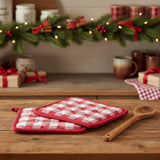 Cherry Ann Check Pot Holder-Lange General Store