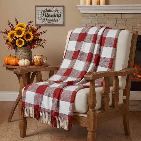 Cherry Ann Check Throw-Lange General Store