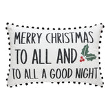 Cherry Ann Check To All A Good Night Pillow 14 x 22-Lange General Store
