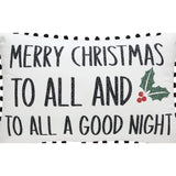 Cherry Ann Check To All A Good Night Pillow 14 x 22-Lange General Store