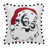 Cherry Ann Check Vintage Santa Pillow 12 x 12-Lange General Store