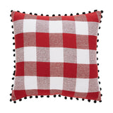 Cherry Ann Check Vintage Santa Pillow 18 x 18-Lange General Store