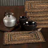 Chestnut Braided Rectangle Placemat - Set of 6