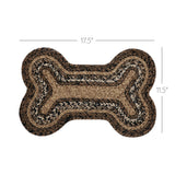 Espresso Dog Bone Braided Rug-Lange General Store