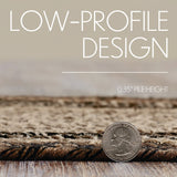 Espresso Dog Bone Braided Rug-Lange General Store