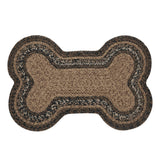 Espresso Dog Bone Braided Rug-Lange General Store