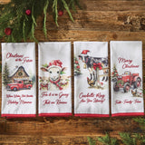 Christmas At The Farm Dishtowels-Lange General Store