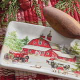Christmas At The Farm Spoon Rest-Lange General Store